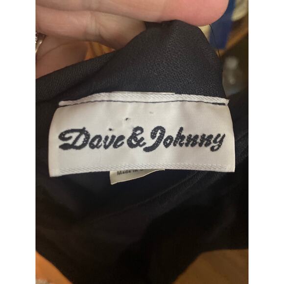 Vintage Dave & Johnny faux wrap fringed flapper dress gathered to side small - Picture 11 of 12